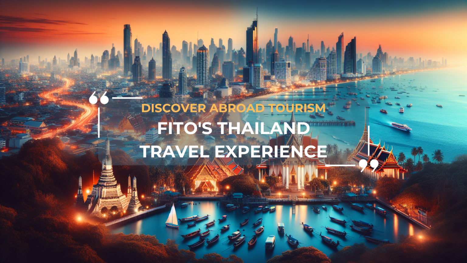 Fito's Thailand travel experience