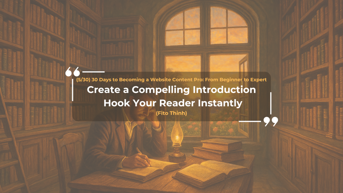 (5/30) 30 Days to Becoming a Website Content Pro: From Beginner to Expert